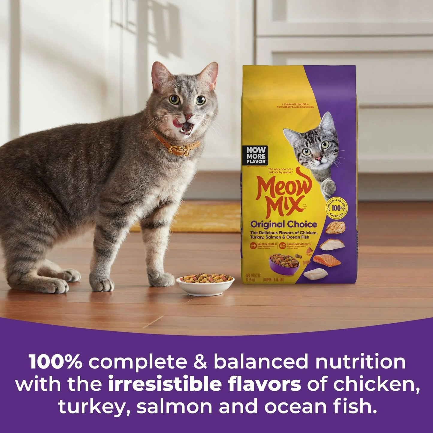 Meow Mix Original Choice Dry Cat Food, 6.3 lb Bag