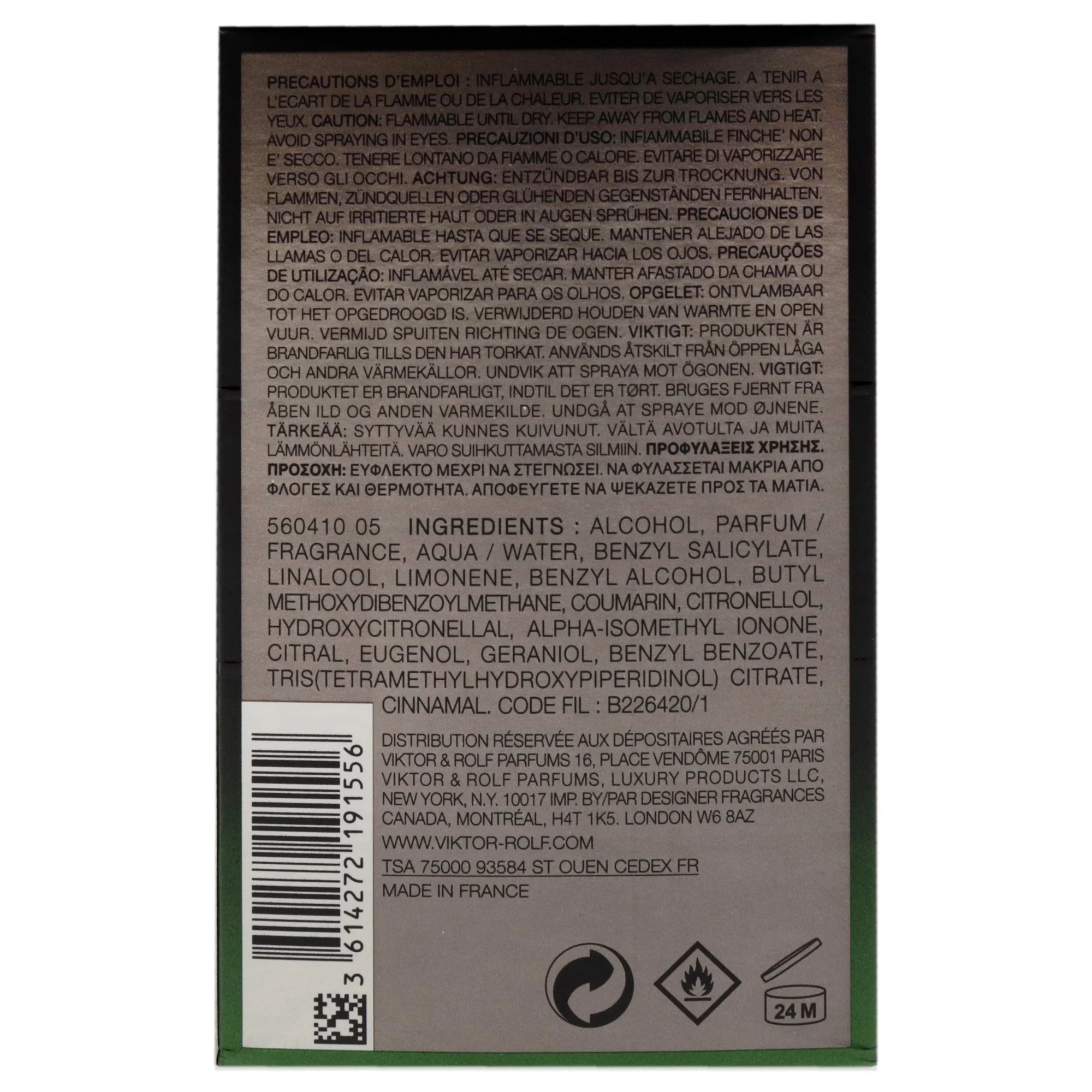 Viktor and Rolf Spicebomb Night Vision , 3.04 oz EDT Spray